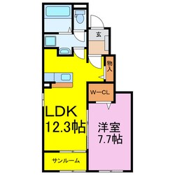 ドマーニ　大利根の物件間取画像